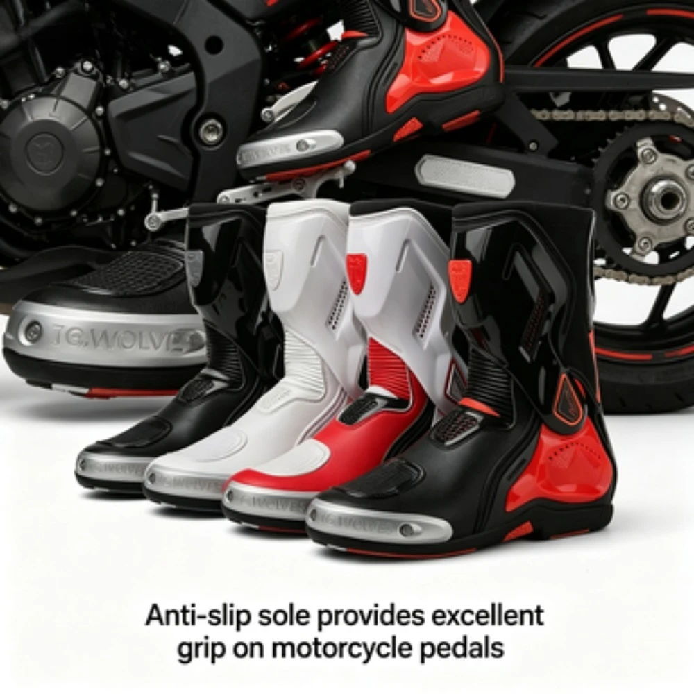 Motorcyclist Boots Men's Off-road Motorcycle Highroad Racing Shoes Anti-slip Four Seasons Cycling Defense Gear Motocross Boots
Motorcyclist Boots Men's Off-road Motorcycle Highroad Racing Shoes Anti-slip Four Seasons Cycling Defense Gear Motocross Boots