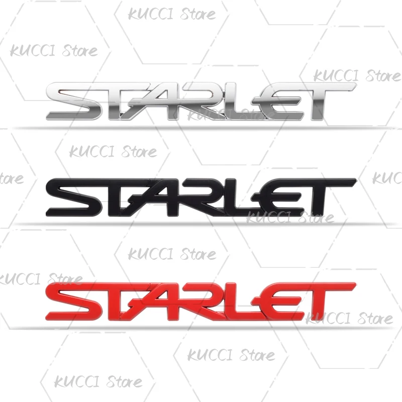 3D Car Sticker For Starlet Logo Lettering P7 P8 P9 Glanza Vitz EP91 Metal Emblem Badge Decals Decorative Accessories
3D Car Sticker For Starlet Logo Lettering P7 P8 P9 Glanza Vitz EP91 Metal Emblem Badge Decals Decorative Accessories