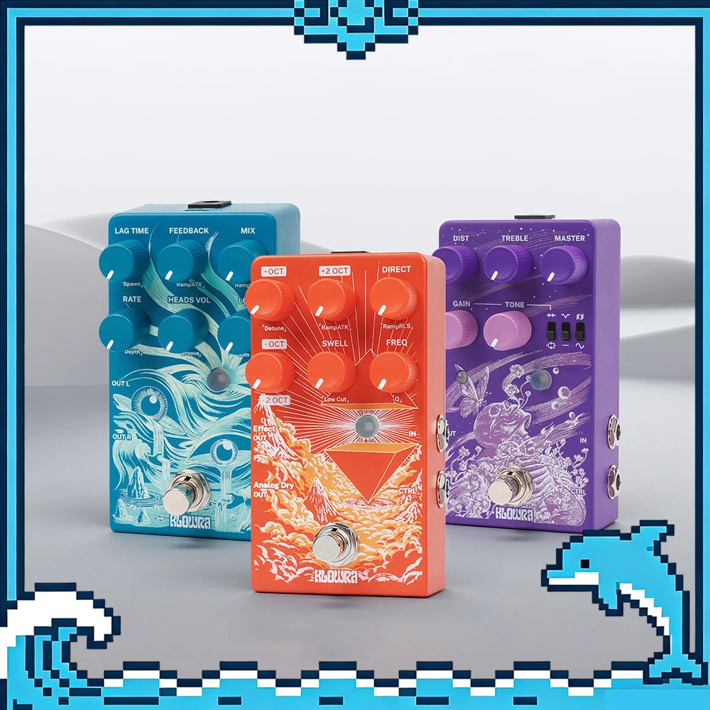 KLOWRA Guitar Effect Pedal, Distortion/Octave/Delay Multi Effects Pedal for Electric Guitar & Bass, Analog Stereo Single Pedal
KLOWRA Guitar Effect Pedal, Distortion/Octave/Delay Multi Effects Pedal for Electric Guitar & Bass, Analog Stereo Single Pedal