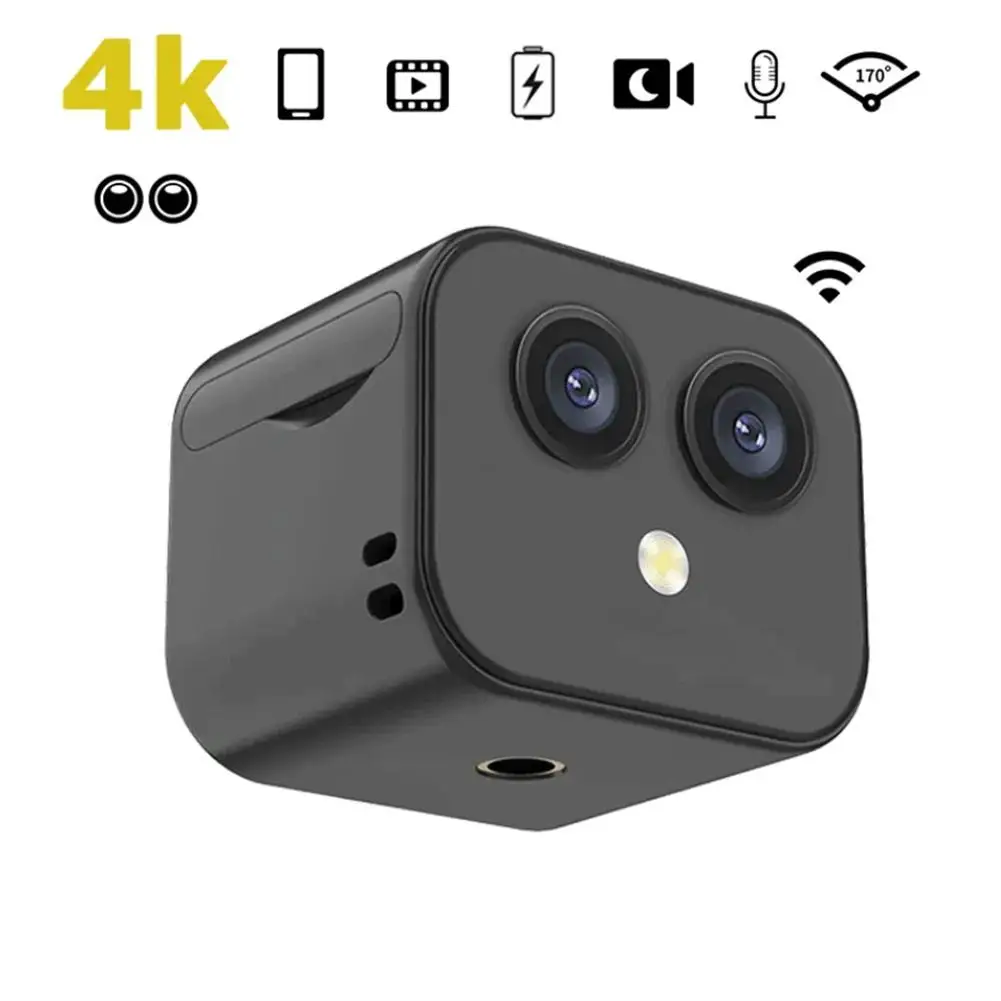 Mini Camera 1080P Dual Lens Camera 170° Wide Angle Easy Operating Clear Night Vision Lightweight Portable Premium Cams
Mini Camera 1080P Dual Lens Camera 170° Wide Angle Easy Operating Clear Night Vision Lightweight Portable Premium Cams