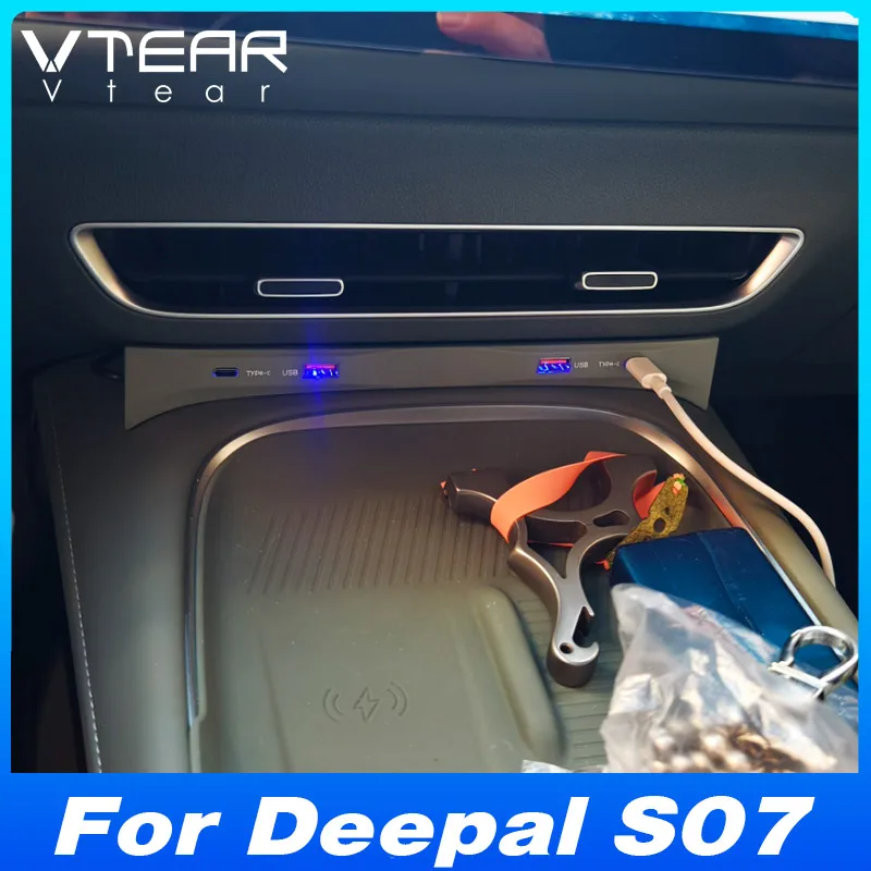 For Changan Deepal S07 2023-2025 Car USB Type-C Multi Port Fast Charging Docking Station Adapter Interior Products Accessories
For Changan Deepal S07 2023-2025 Car USB Type-C Multi Port Fast Charging Docking Station Adapter Interior Products Accessories