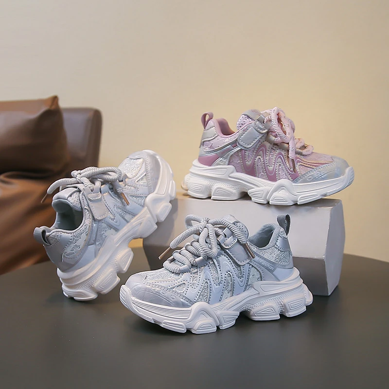 Girls Running Shoes Sweet Lace Princess Style Children Sneakers Thick Soft Sole 2026 New Fashion Kids Sports Shoes for Students
Girls Running Shoes Sweet Lace Princess Style Children Sneakers Thick Soft Sole 2026 New Fashion Kids Sports Shoes for Students