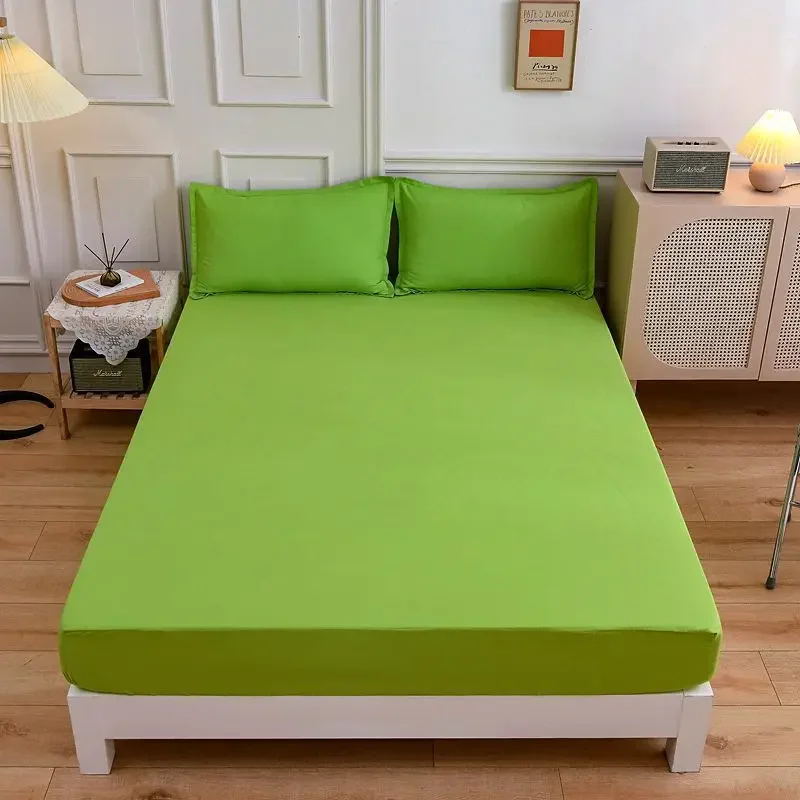 3pcs/lot Fitted Sheet with Pillowcase Solid Color Bed Sheets Single Double Queen Size Mattress Bedding Cover & 2pcs Pillowcase
3pcs/lot Fitted Sheet with Pillowcase Solid Color Bed Sheets Single Double Queen Size Mattress Bedding Cover & 2pcs Pillowcase