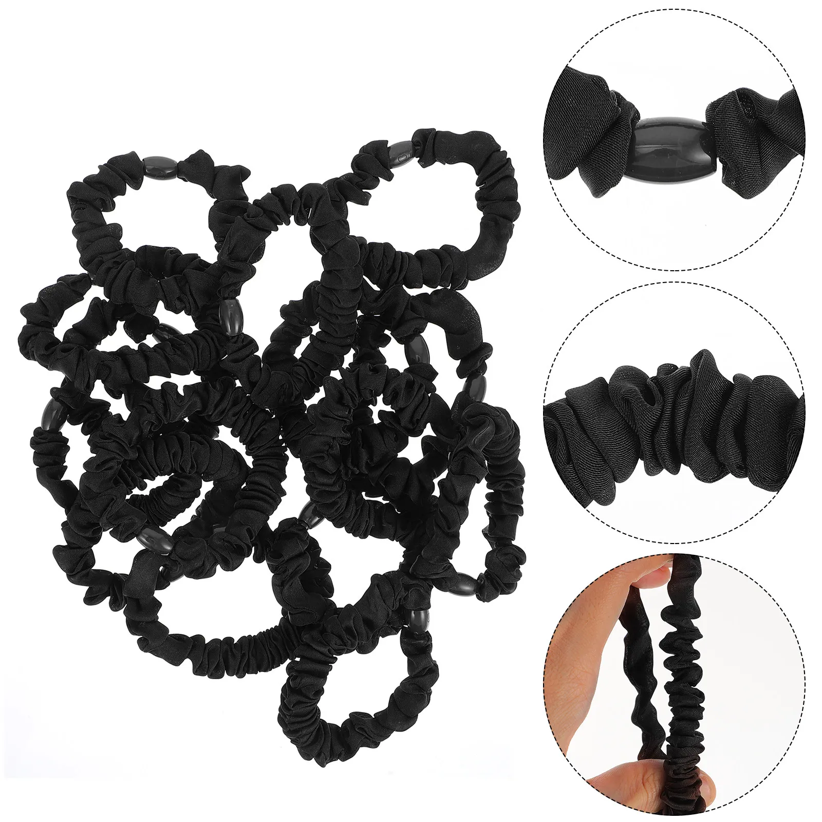 15Pcs Black Hair Ties for Women Cloth Hair Bands Elastic Scrunchies Soft Comfortable No Damage Summer Travel
15Pcs Black Hair Ties for Women Cloth Hair Bands Elastic Scrunchies Soft Comfortable No Damage Summer Travel