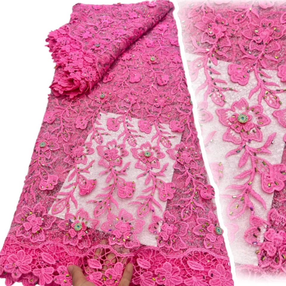 African Mesh Milk Silk Lace Fabric 2026 High-End French Chiffon Lace Fabric For Nigerian Bridal Wedding Party Dress 2830
African Mesh Milk Silk Lace Fabric 2026 High-End French Chiffon Lace Fabric For Nigerian Bridal Wedding Party Dress 2830