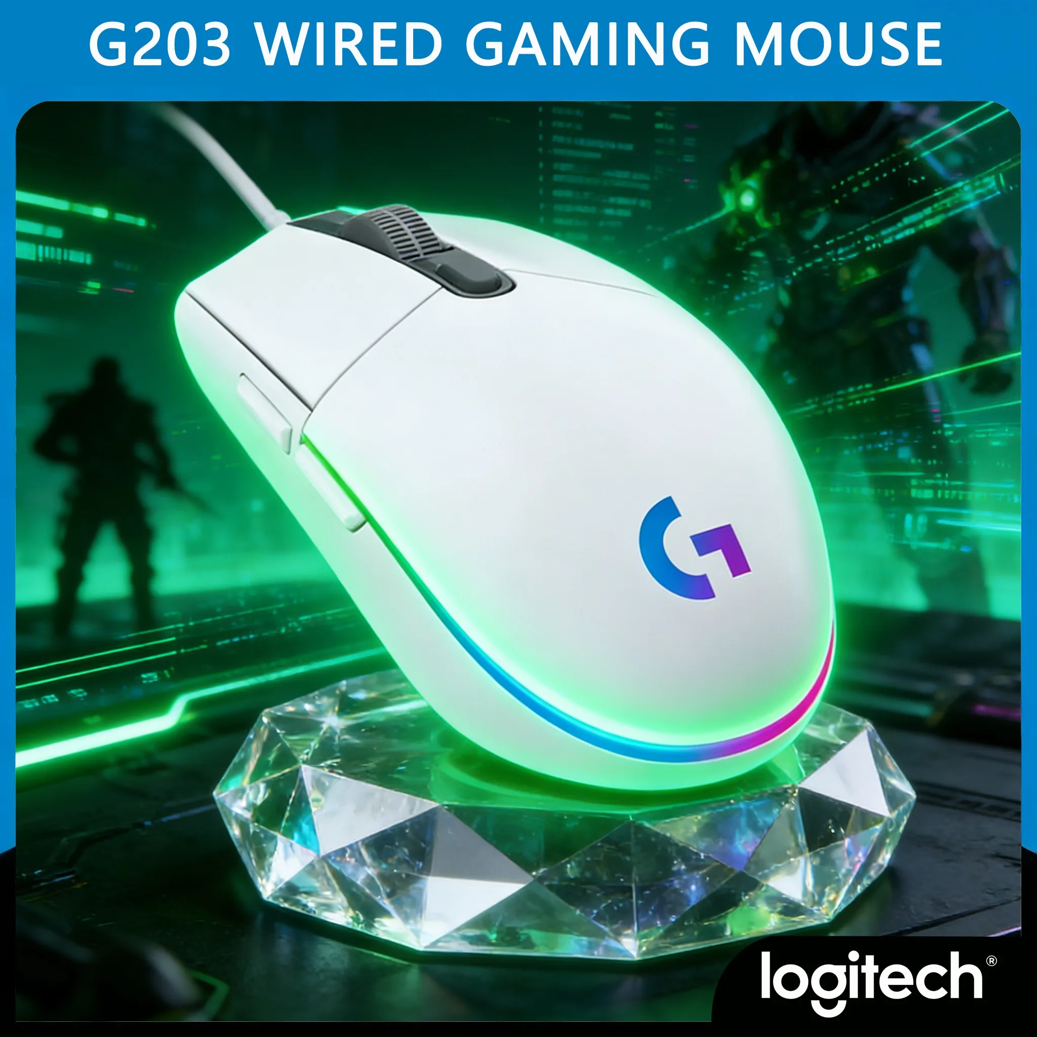 Logitech G203 Gaming Office Mouse 1ms Report Rate Near-Instant Response
Logitech G203 Gaming Office Mouse 1ms Report Rate Near-Instant Response