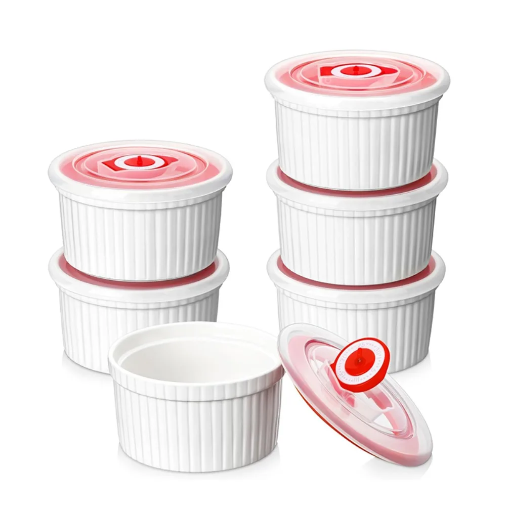 6 шт. кухонные контейнеры 8 унций фарфоровая чашка Ramekin, устойчивая к высоким температурам десертная чашка с крышкой, белая миска для яиц на пару, отели
6 шт. кухонные контейнеры 8 унций фарфоровая чашка Ramekin, устойчивая к высоким температурам десертная чашка с крышкой, белая миска для яиц на пару, отели
