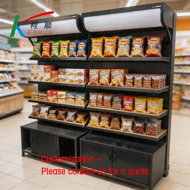 custom.Modern Black Steel and Wood Supermarket Shelf Single Sided Wall Rack with LED Lighting
custom.Modern Black Steel and Wood Supermarket Shelf Single Sided Wall Rack with LED Lighting