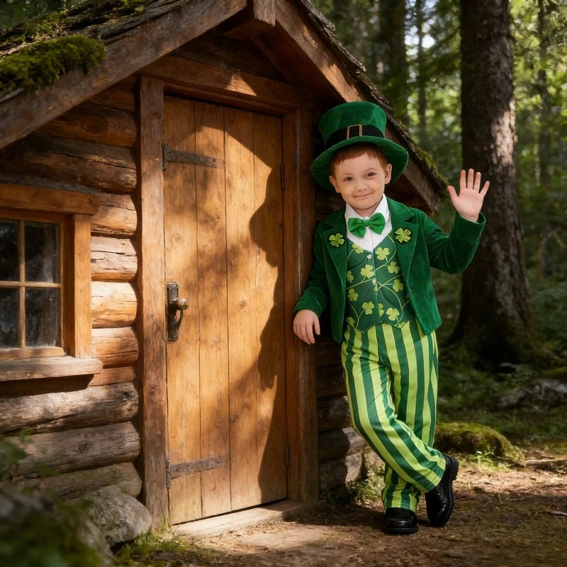 Костюм-костюмчик Green Clover в ирландском стиле феи, весенний, для вечеринки в честь Дня Святого Патрика
Костюм-костюмчик Green Clover в ирландском стиле феи, весенний, для вечеринки в честь Дня Святого Патрика