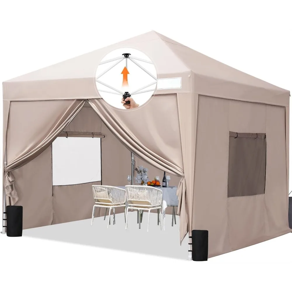 Privacy 10x10 Pop up Canopy Tent with Sidewalls and Roll-up Ventilated Windows, One Person Setup, Easy Outdoor Commercial
Privacy 10x10 Pop up Canopy Tent with Sidewalls and Roll-up Ventilated Windows, One Person Setup, Easy Outdoor Commercial