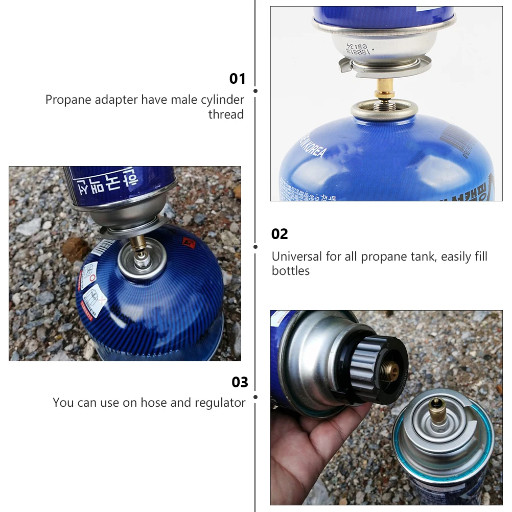 2Pcs Camping Stoves Gas Tank Filling Valve Adapter Golden Copper Propane Small Valves Male Cylinder Thread Fitting Grill Stove
2Pcs Camping Stoves Gas Tank Filling Valve Adapter Golden Copper Propane Small Valves Male Cylinder Thread Fitting Grill Stove