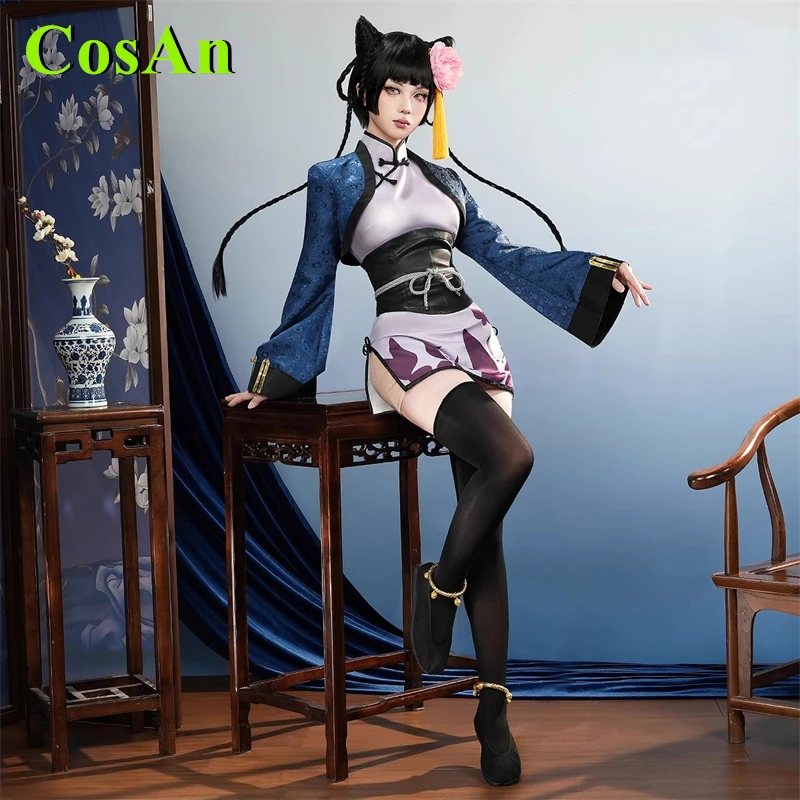 CosAn Anime Black Butler Ran mao Cosplay Costume Cheongsam Fashion Gorgeous Dress Role Play Clothing Women
CosAn Anime Black Butler Ran mao Cosplay Costume Cheongsam Fashion Gorgeous Dress Role Play Clothing Women