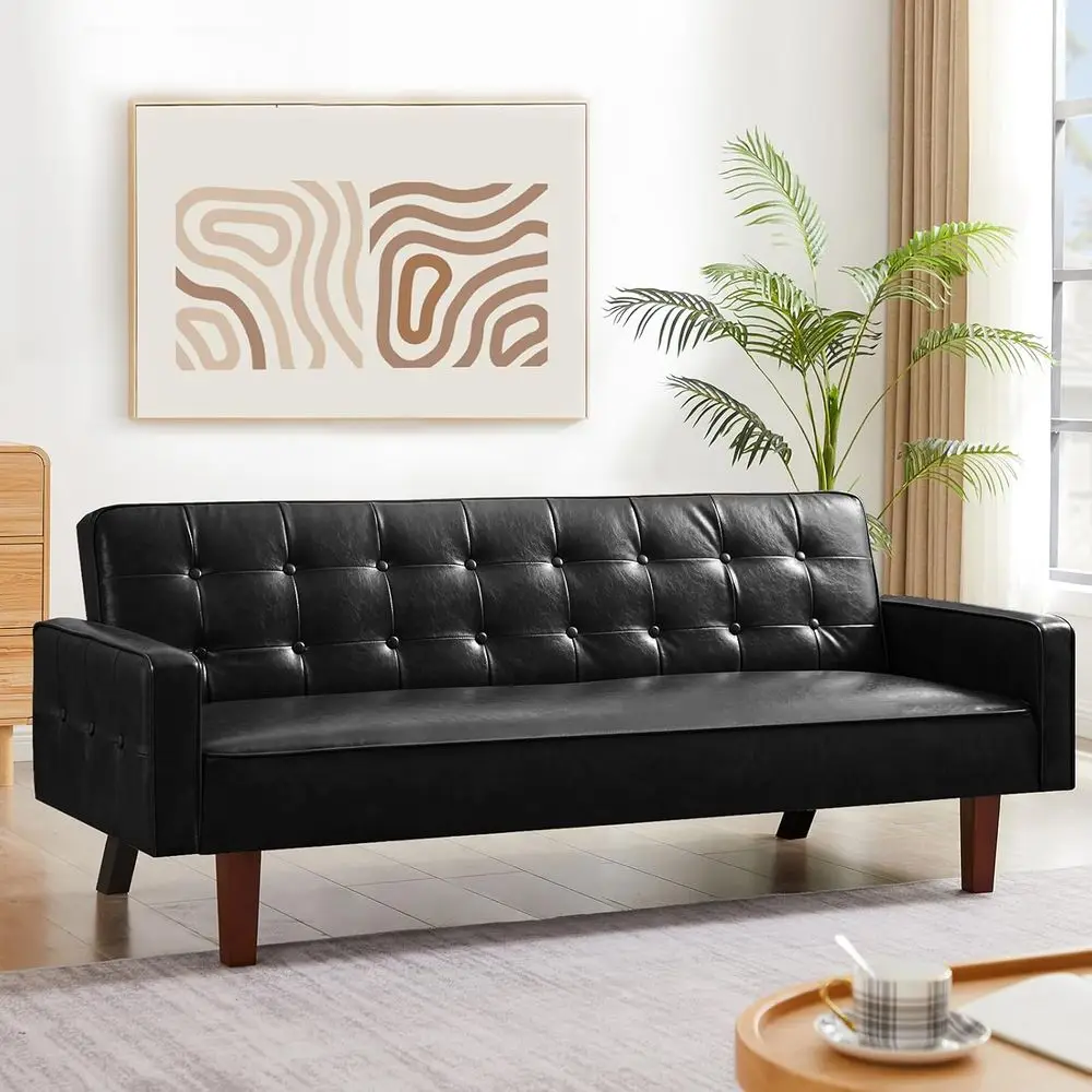Memory Foam 3-Seater Leather Sofa for Small Spaces, Ideal for Living Room and Office, Black
Memory Foam 3-Seater Leather Sofa for Small Spaces, Ideal for Living Room and Office, Black