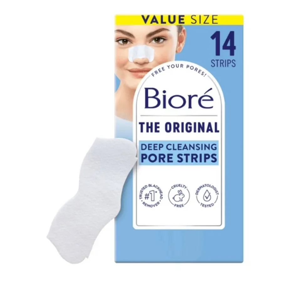 Biore Deep Cleansing Pore Nose Strips Original Black Remover Strips Oil Free 14 Ct
Biore Deep Cleansing Pore Nose Strips Original Black Remover Strips Oil Free 14 Ct
