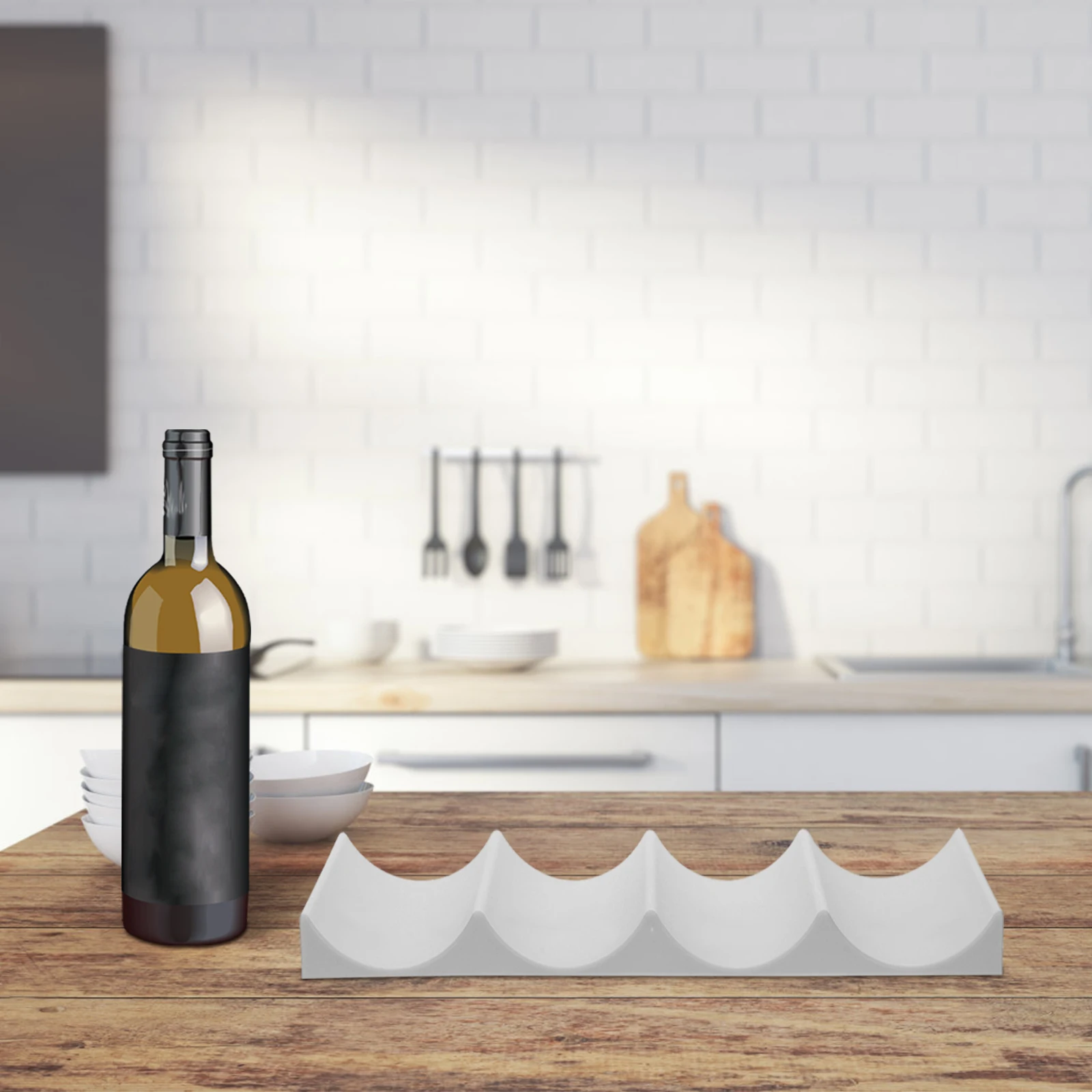 2 Pcs Bottle Holder Rack for Desktop Fridge Storage Organizer PP Modern Space Saving Elegant Appearance
2 Pcs Bottle Holder Rack for Desktop Fridge Storage Organizer PP Modern Space Saving Elegant Appearance
