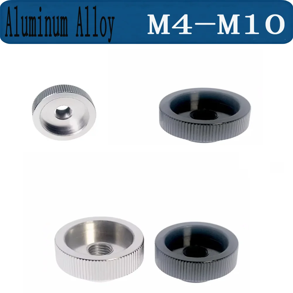 M4M5M6M8M10 Black / Silver Aluminum Alloy Concave Through Hole Hand Twisted Knurled Nut
M4M5M6M8M10 Black / Silver Aluminum Alloy Concave Through Hole Hand Twisted Knurled Nut