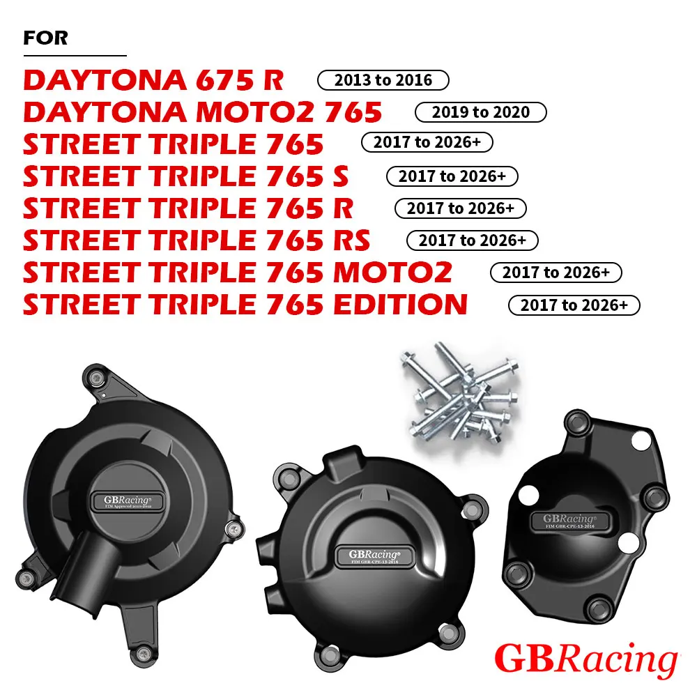 DAYTONA675R DAYTONA MOTO2 765 Защитная крышка двигателя для STREET TRIPLE 765 2013 ~ 2026 Защитная крышка сцепления генератора мотоцикла
DAYTONA675R DAYTONA MOTO2 765 Защитная крышка двигателя для STREET TRIPLE 765 2013 ~ 2026 Защитная крышка сцепления генератора мотоцикла