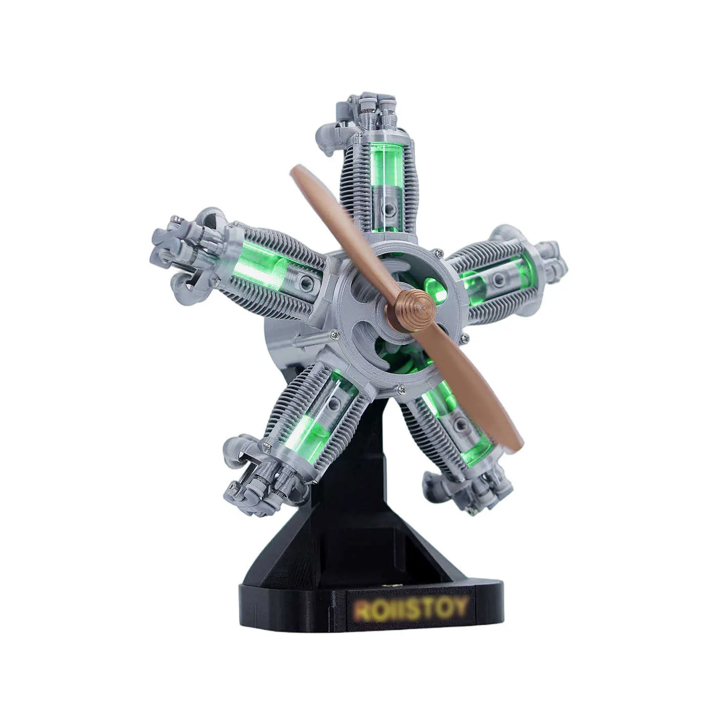 1:5 Scale 5-Cylinder 4-Stroke Radial Engine Model 3D Printed Startable Speed Adjustable DIY Assembly Science Gift Hobby STEM Toy
1:5 Scale 5-Cylinder 4-Stroke Radial Engine Model 3D Printed Startable Speed Adjustable DIY Assembly Science Gift Hobby STEM Toy