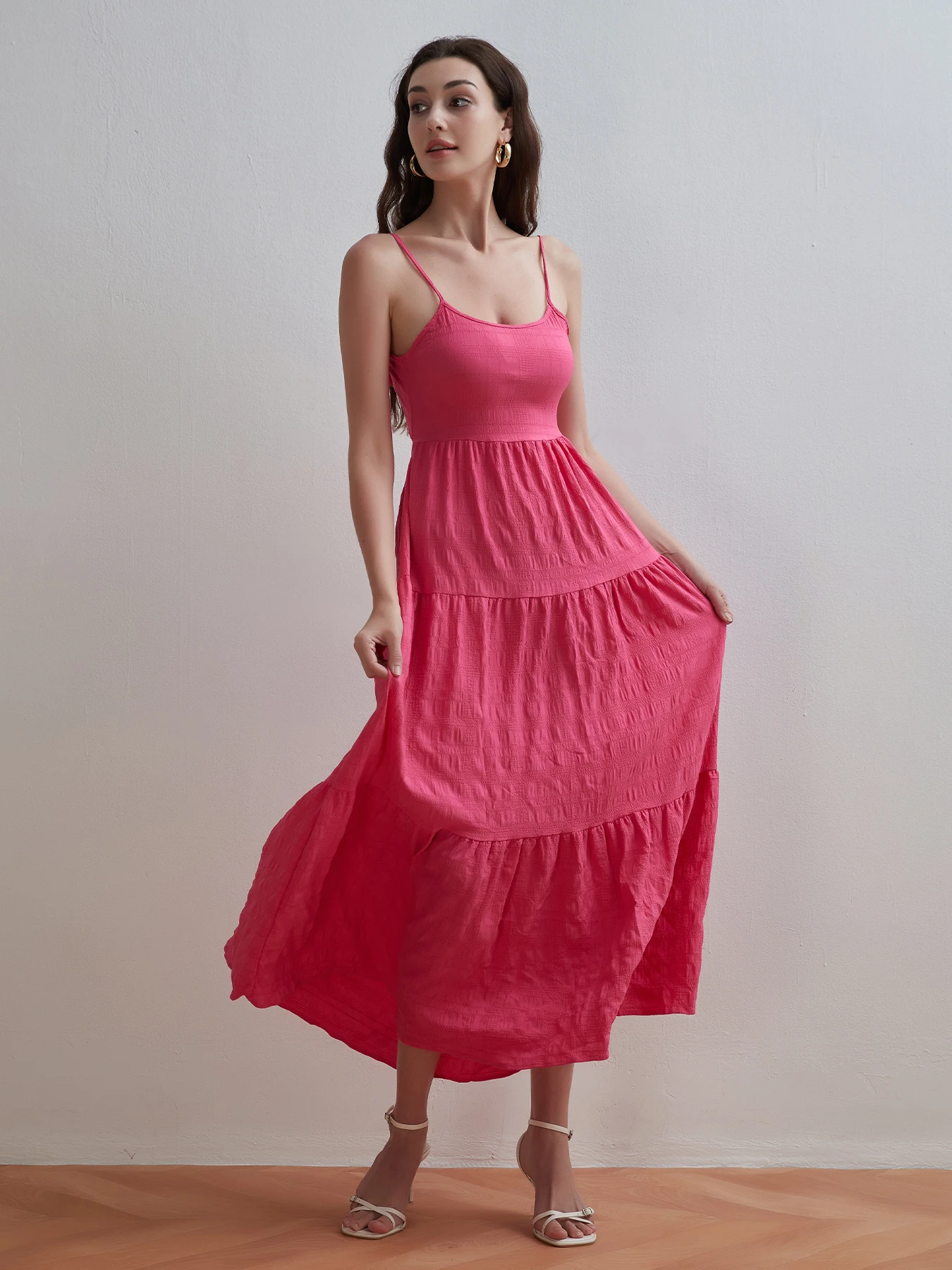 Dresses for Women Summer Sexy Spaghetti Strap Women Dress Fashion Solid Green Long Dress Women Vestidos De Verano Mujer 2025
Dresses for Women Summer Sexy Spaghetti Strap Women Dress Fashion Solid Green Long Dress Women Vestidos De Verano Mujer 2025