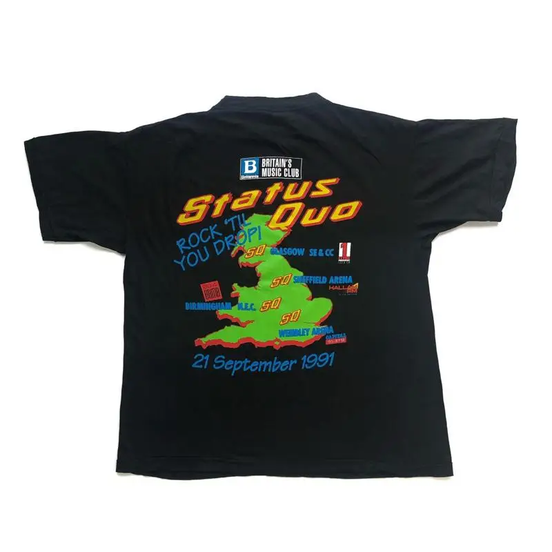 Rare Vintage Status Quo 1991 Tour T-Shirt Rock ‘Til You Drop Mens Large
Rare Vintage Status Quo 1991 Tour T-Shirt Rock ‘Til You Drop Mens Large