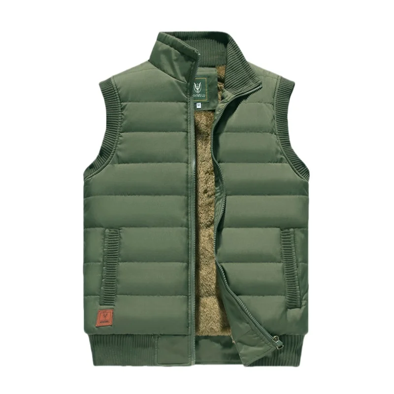 Autumn Winter Men's Fleece Thickened Windproof Waterproof Vest Plus Size Stand Collar Loose Casual Sports Warm Padded Waistcoat
Autumn Winter Men's Fleece Thickened Windproof Waterproof Vest Plus Size Stand Collar Loose Casual Sports Warm Padded Waistcoat