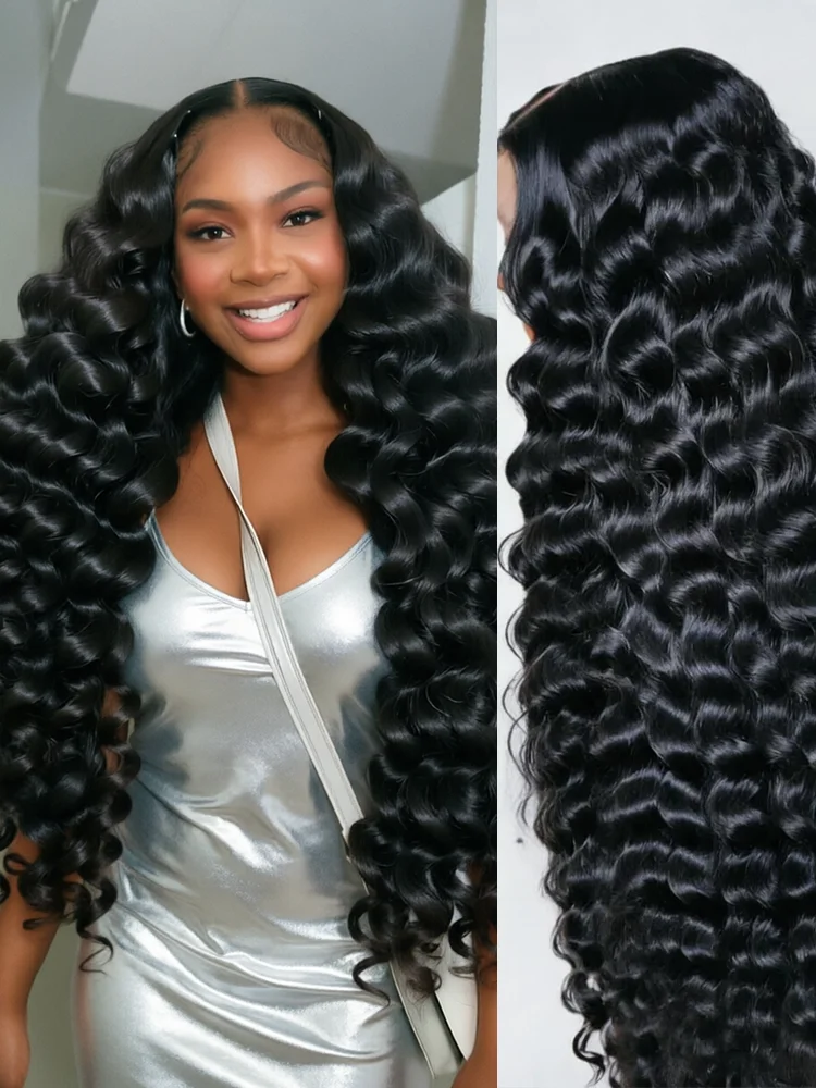40 Inch Loose Deep Wave 13x4 13x6 HD Lace Front Wig 250% Density 360 Full Lace Wigs Remy Brazilian Curly Human Hair Frontal Wigs
40 Inch Loose Deep Wave 13x4 13x6 HD Lace Front Wig 250% Density 360 Full Lace Wigs Remy Brazilian Curly Human Hair Frontal Wigs