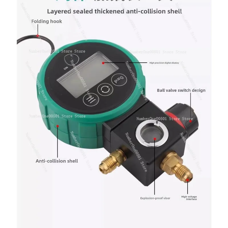 Digital Refrigerant Gauge Car Air Conditioning Filling Kit Refrigerant Charging And Vacuuming HS-D480AH/L-36
Digital Refrigerant Gauge Car Air Conditioning Filling Kit Refrigerant Charging And Vacuuming HS-D480AH/L-36
