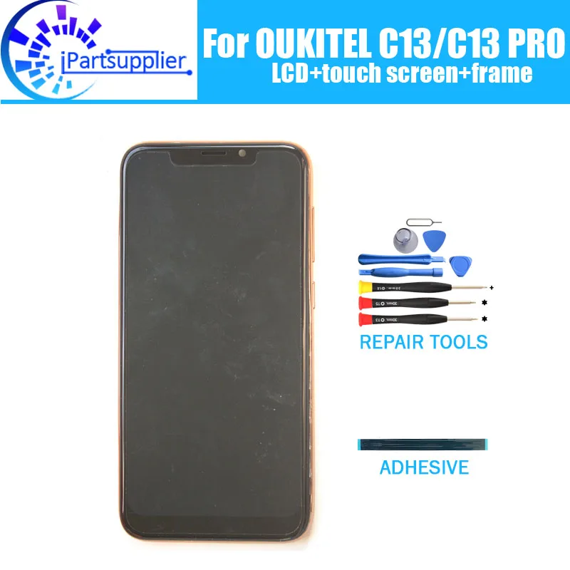 OUKITEL C13 LCD Display+Touch Screen Digitizer +Frame Assembly 100% Original LCD+Touch Digitizer for OUKITEL C13 PRO+Tools
OUKITEL C13 LCD Display+Touch Screen Digitizer +Frame Assembly 100% Original LCD+Touch Digitizer for OUKITEL C13 PRO+Tools