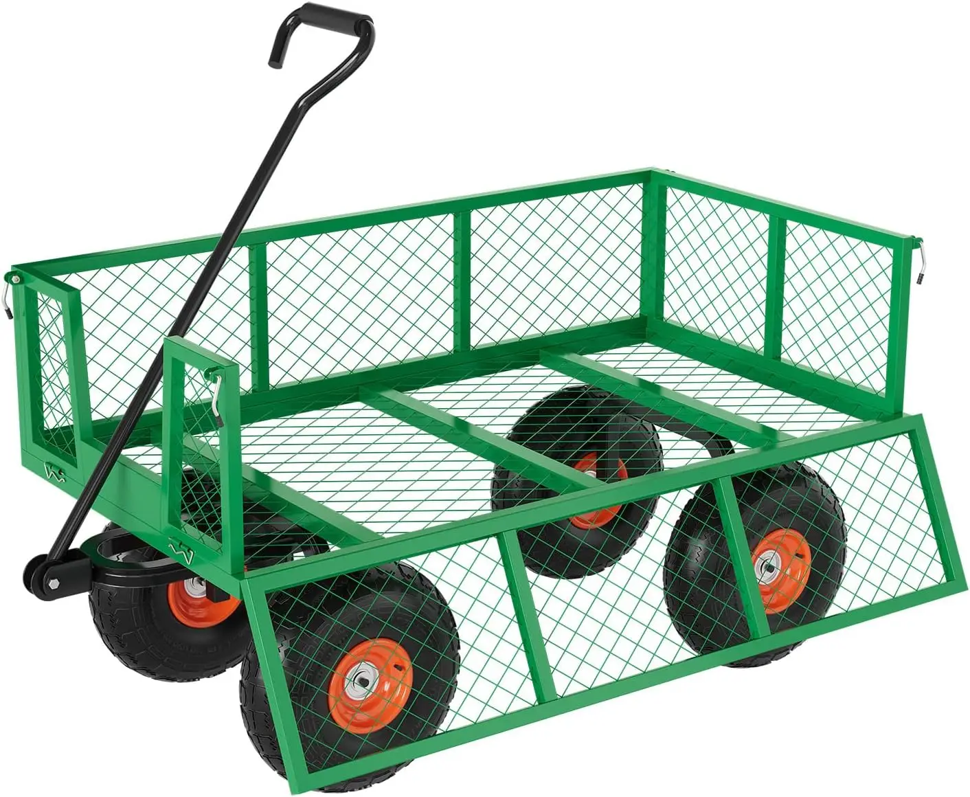 Heavy Duty Steel Garden Cart 500 LBS Capacity 3 in 1 Pullable Garden Wagon with 10 in Wheels for Gardening Soil, Tools, and P
Heavy Duty Steel Garden Cart 500 LBS Capacity 3 in 1 Pullable Garden Wagon with 10 in Wheels for Gardening Soil, Tools, and P