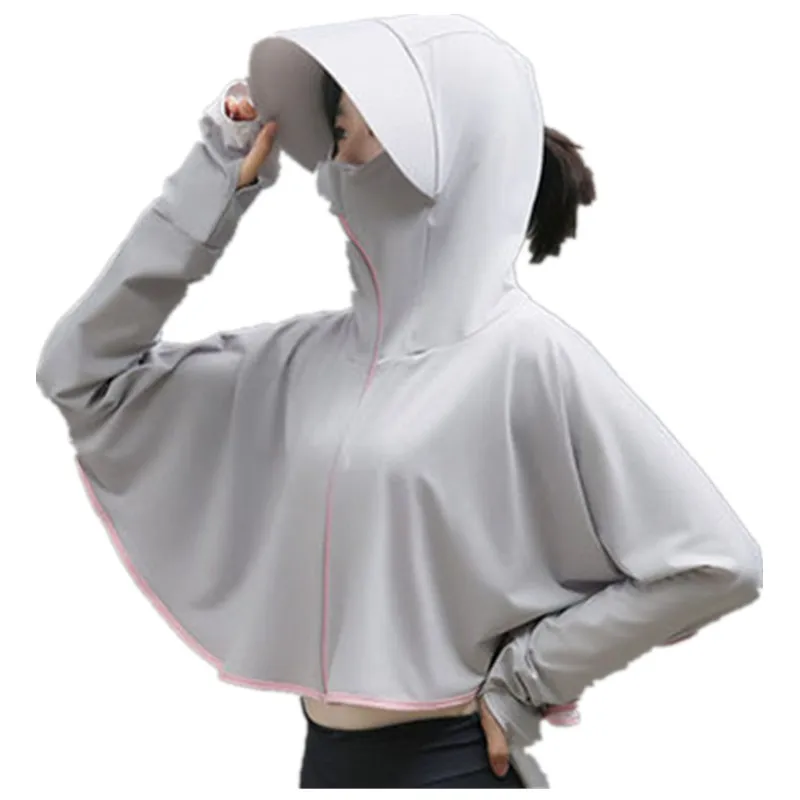 UHYTGF New Sun Protection Clothing Female Short Coats Outdoor Cycling Anti-UV Summer Tops Women Hooded Thin Loose Size Coat 1472
UHYTGF New Sun Protection Clothing Female Short Coats Outdoor Cycling Anti-UV Summer Tops Women Hooded Thin Loose Size Coat 1472