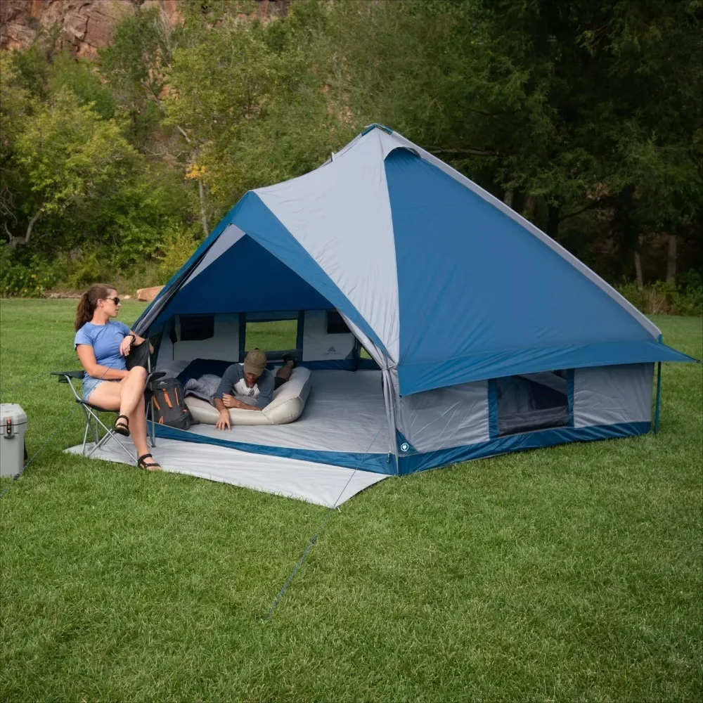 Camping Tent Travel Crystal Caverns 10-Person Festival Tent, Shade with 2 Entrances Gazebos Partytent,Shade
Camping Tent Travel Crystal Caverns 10-Person Festival Tent, Shade with 2 Entrances Gazebos Partytent,Shade