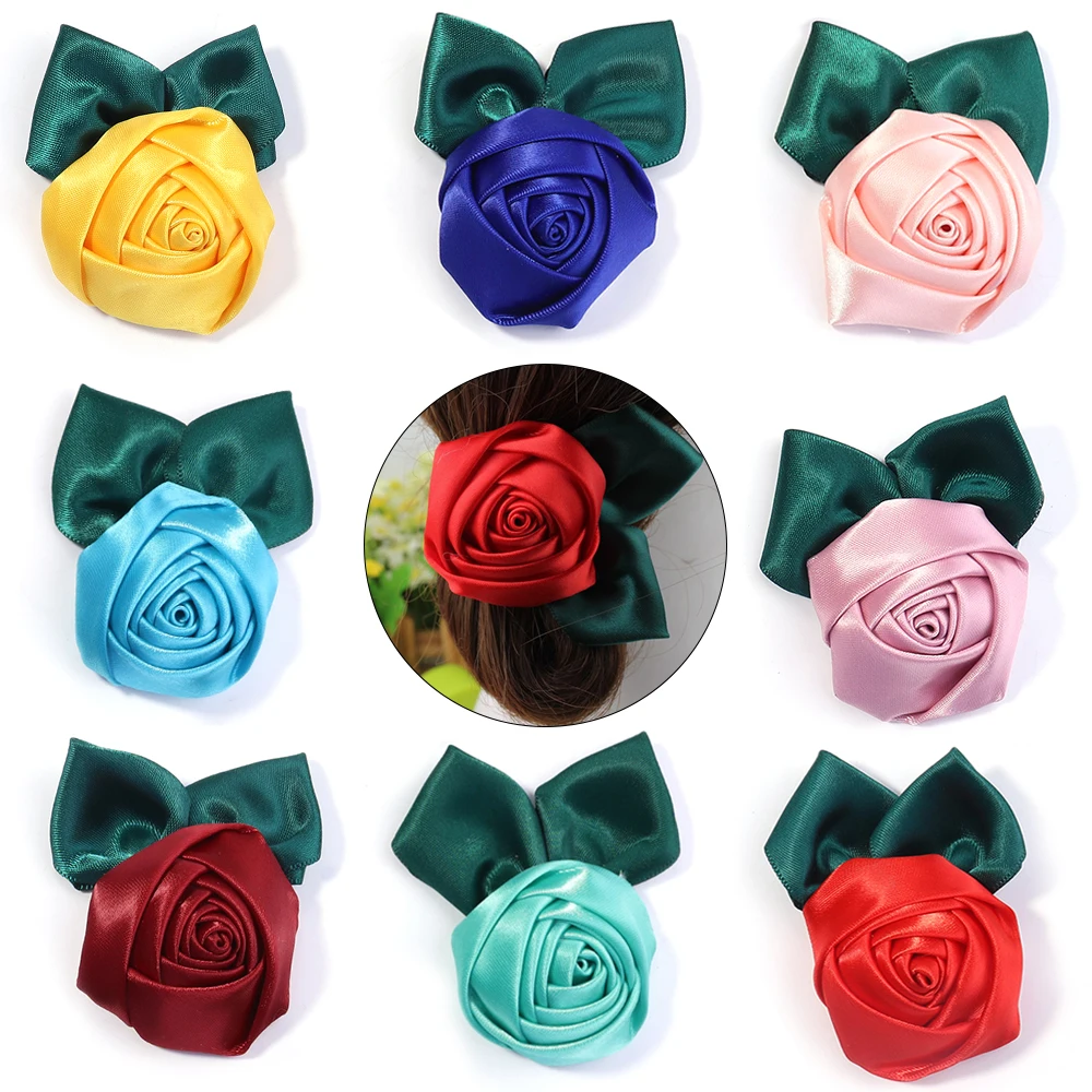 3pcs 4x5.5cm Satin Rose Fabric Artificial Flower For DIY Headwear Accessories Wedding Dress Clothing Decoration
3pcs 4x5.5cm Satin Rose Fabric Artificial Flower For DIY Headwear Accessories Wedding Dress Clothing Decoration