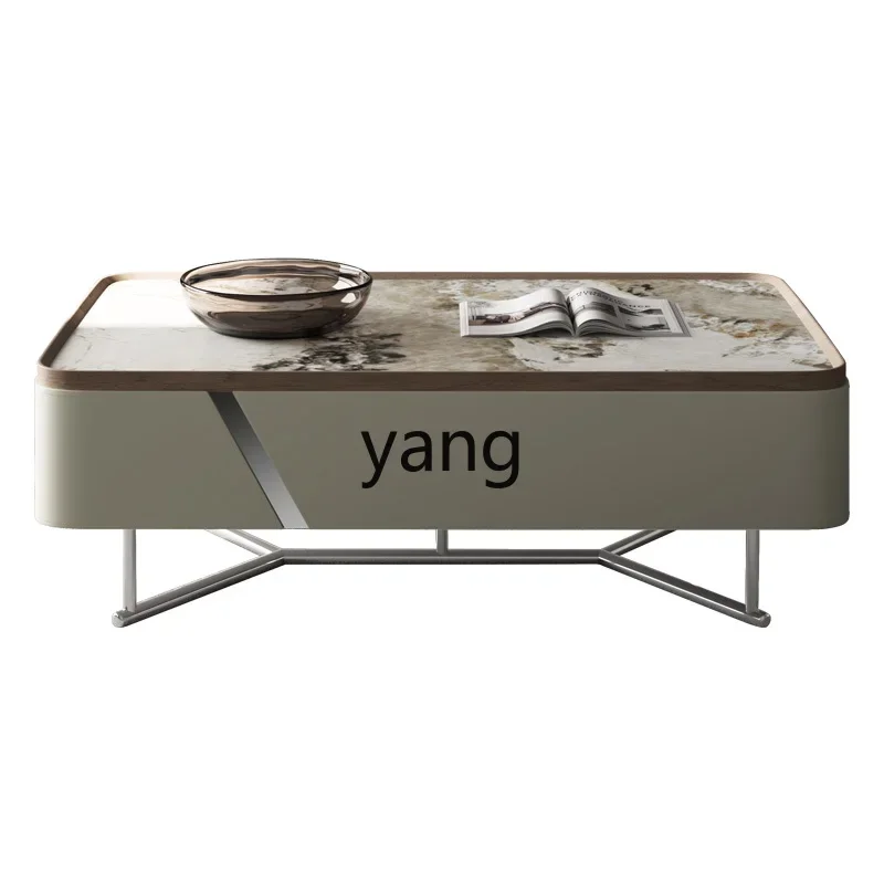 CX light luxury modern new pearl rock slab movable living room coffee table
CX light luxury modern new pearl rock slab movable living room coffee table