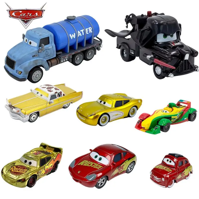 1:55 Pixar Cars 3 Diecast Alloy Car Lightning McQueen Darth Vader Mater Water Tanker Gold Racing Car Boys Collectible Toy Gift
1:55 Pixar Cars 3 Diecast Alloy Car Lightning McQueen Darth Vader Mater Water Tanker Gold Racing Car Boys Collectible Toy Gift