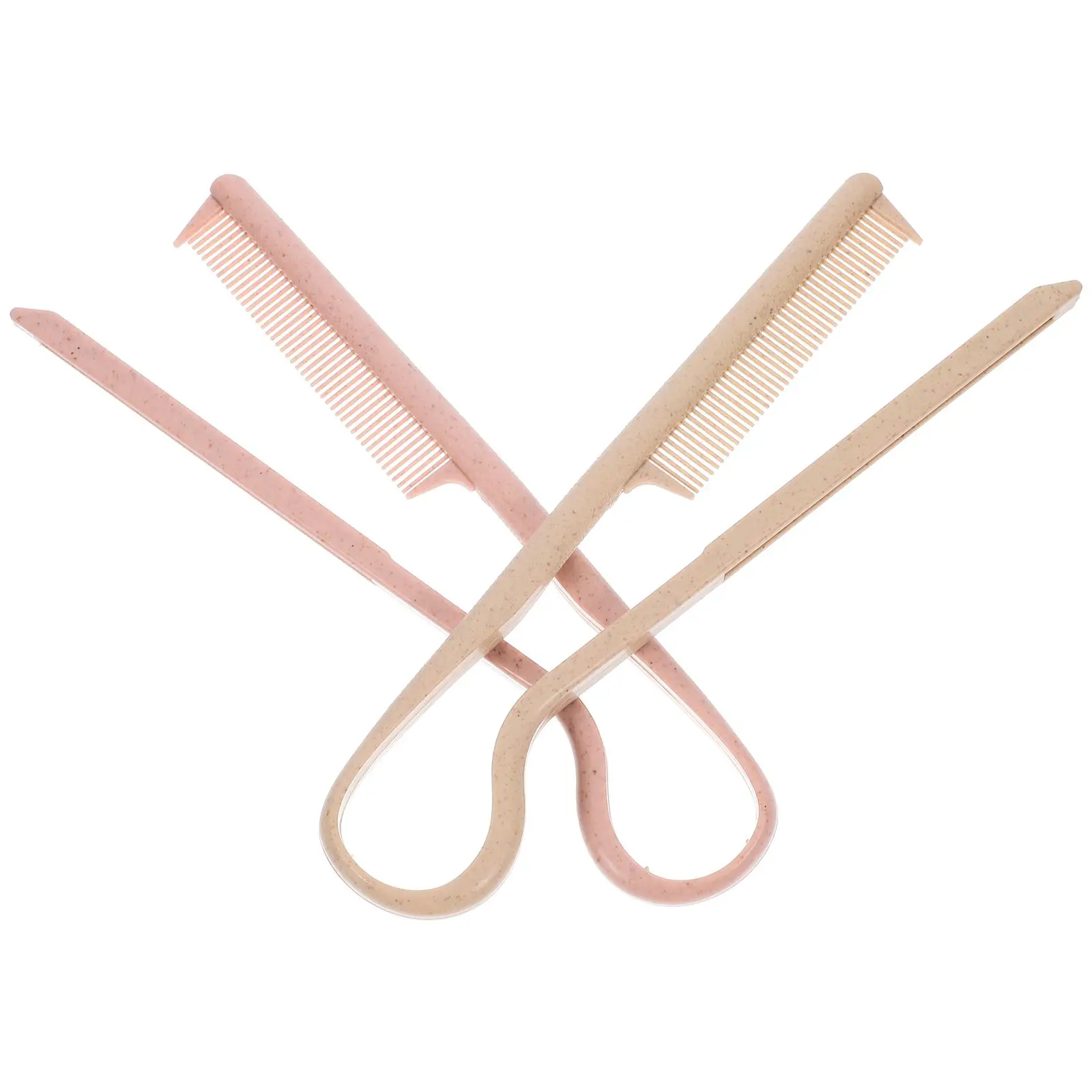 2pcs Straightening Comb Durable Plastic Dark Pink Beige Travel Size Wide Toothed Combs Hair Shaping V Shaped Styling Tool
2pcs Straightening Comb Durable Plastic Dark Pink Beige Travel Size Wide Toothed Combs Hair Shaping V Shaped Styling Tool
