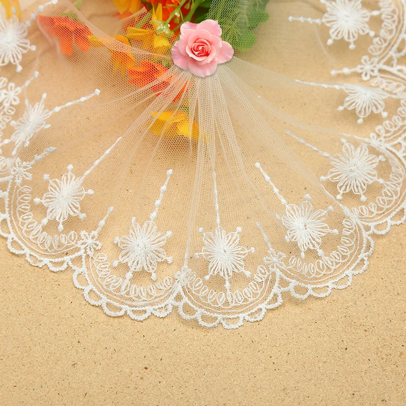 1Yards Exquisite Mesh Fabric 12cm White Cotton Bridal Lace Applique Collar Guipure Fringes Trim For Sewing Ribbon costura LA29
1Yards Exquisite Mesh Fabric 12cm White Cotton Bridal Lace Applique Collar Guipure Fringes Trim For Sewing Ribbon costura LA29