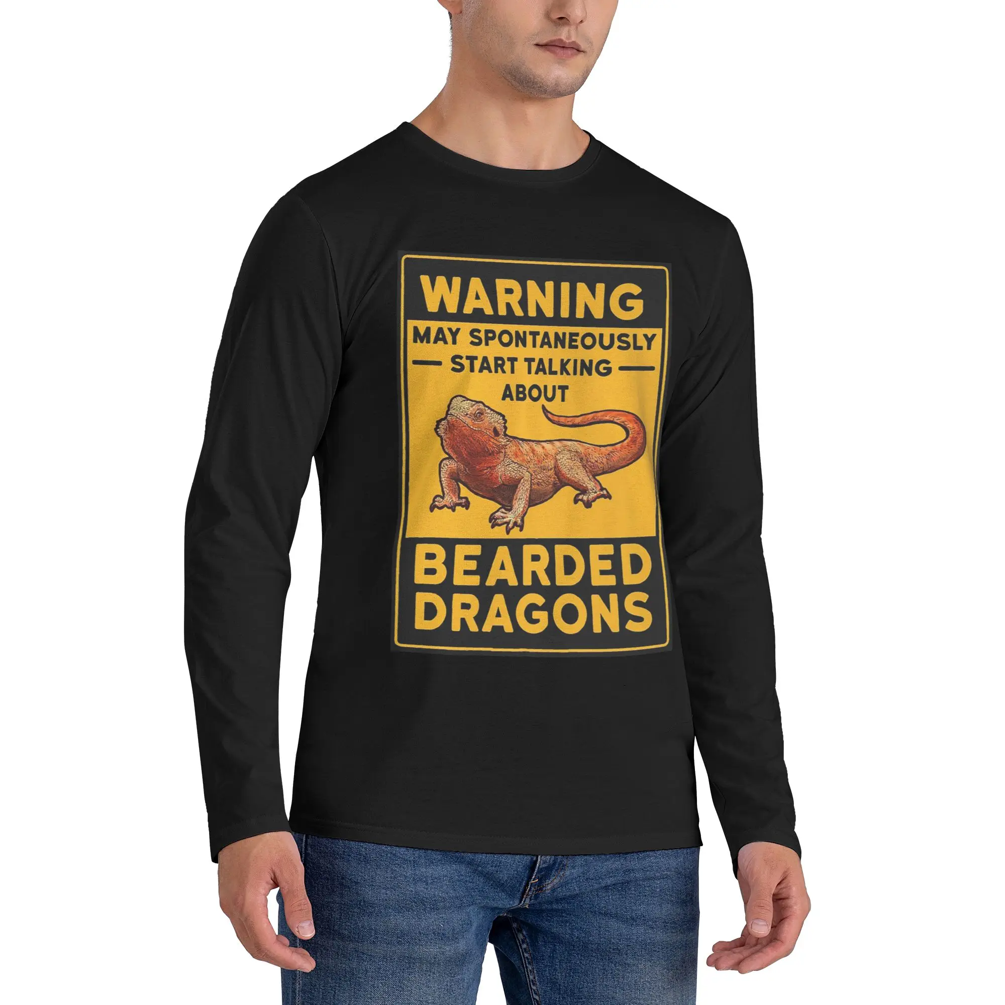 Just A Girl Who Loves Bearded Dragons Men's Long Sleeved T-shirt Casual Round Neck T shirts Spring and Autumn Men tops
Just A Girl Who Loves Bearded Dragons Men's Long Sleeved T-shirt Casual Round Neck T shirts Spring and Autumn Men tops