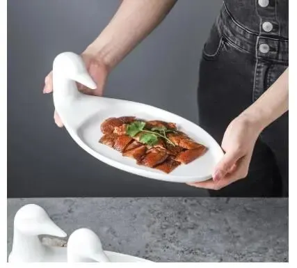 White Duck Ceramic Plates Fruit Dishes Cake Plate Snack Candy Dish Salad Tray Porcelain Tableware Decoration Dinnerware
White Duck Ceramic Plates Fruit Dishes Cake Plate Snack Candy Dish Salad Tray Porcelain Tableware Decoration Dinnerware