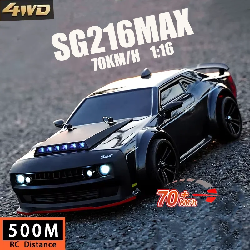 New 4WD High speed Racing RC Drift Car SG216 MAX 1:16 Brushless With LED 70KM/H Or 40KM/H Rc Car Monster Truck for Kids Toy Gift
New 4WD High speed Racing RC Drift Car SG216 MAX 1:16 Brushless With LED 70KM/H Or 40KM/H Rc Car Monster Truck for Kids Toy Gift