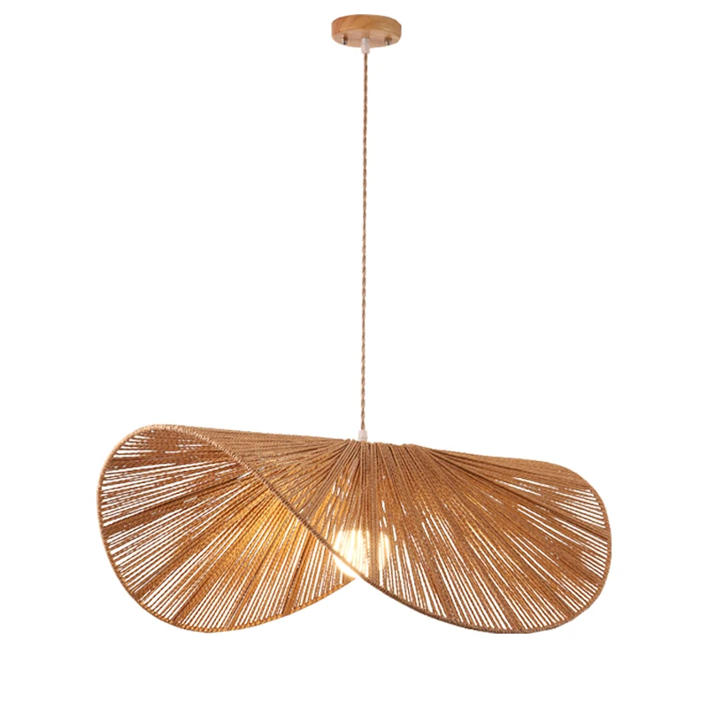 Japanese-style simple creative retro hemp rope chandelier hand-woven bed and breakfast bedroom guest dining room lamps
Japanese-style simple creative retro hemp rope chandelier hand-woven bed and breakfast bedroom guest dining room lamps
