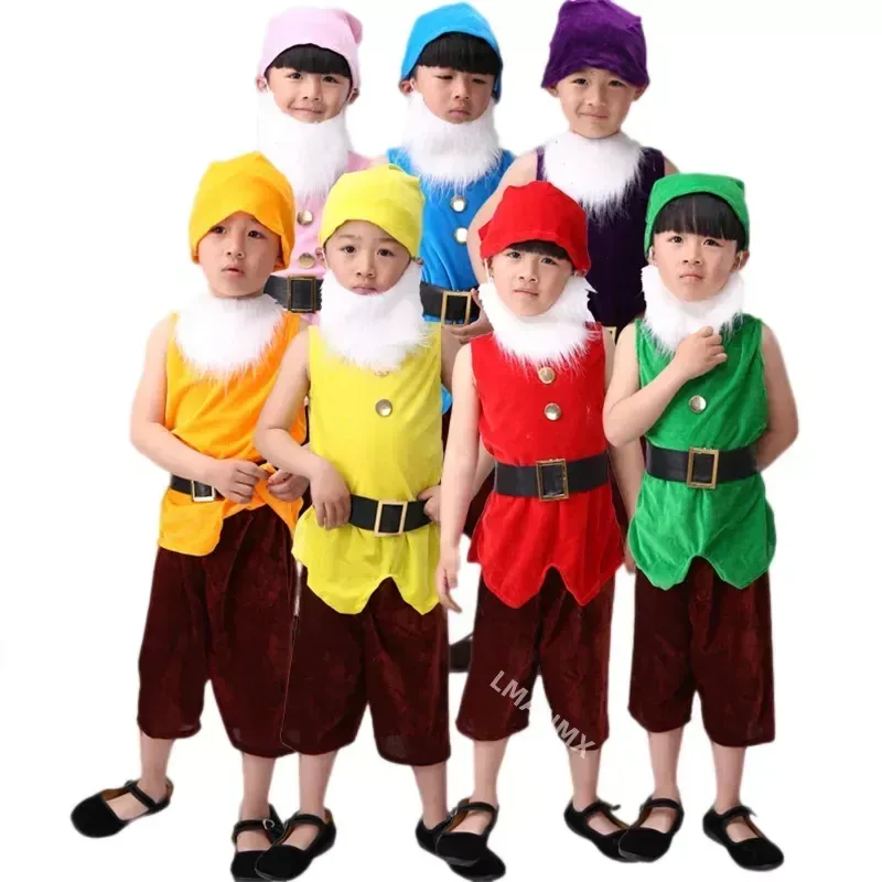 Carnival Cosplay Clothing Christmas Performance Seven Dwarfs Costume For Children Christmas Costumes For Kids Halloween
Carnival Cosplay Clothing Christmas Performance Seven Dwarfs Costume For Children Christmas Costumes For Kids Halloween
