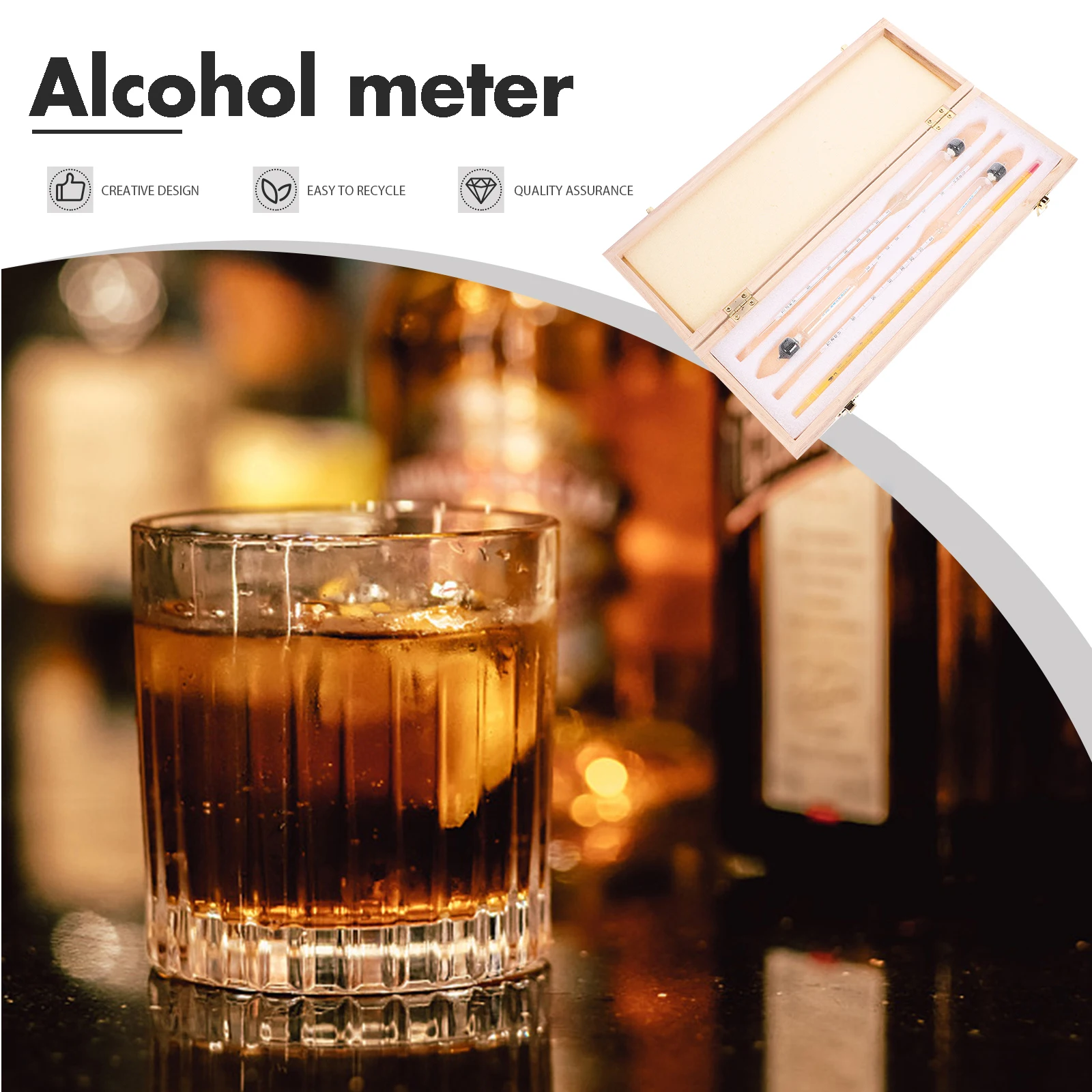 1 set Alcohol Hydrometer Set 0 70 Degrees for Tester Portable Measuring Tools Thermometer Degree Glass Meter
1 set Alcohol Hydrometer Set 0 70 Degrees for Tester Portable Measuring Tools Thermometer Degree Glass Meter