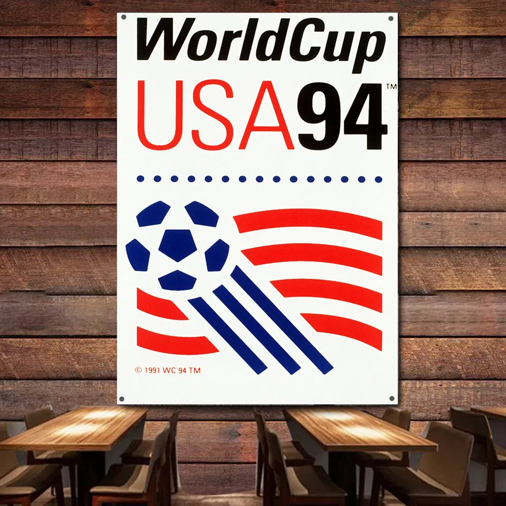 1994 USA Football Cup Promotional Poster Wall Hanging Flag Vintage Soccer Poster Wall Art Decoration Banner Best Gift for Fans
1994 USA Football Cup Promotional Poster Wall Hanging Flag Vintage Soccer Poster Wall Art Decoration Banner Best Gift for Fans