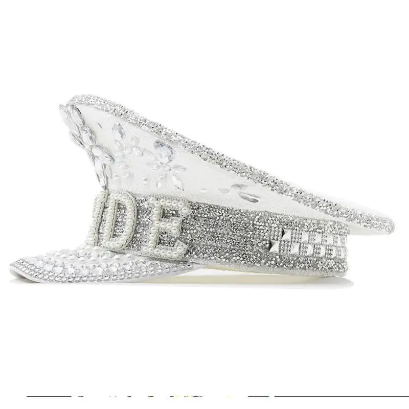 652F BRIDE Hat Hat Wedding Hat Halloween Party Captain Cap Travel Taking Photo Wedding Hat Officer Hat
652F BRIDE Hat Hat Wedding Hat Halloween Party Captain Cap Travel Taking Photo Wedding Hat Officer Hat