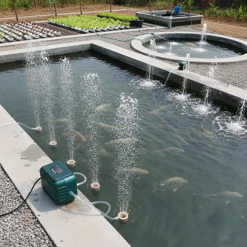 Linear Aerator 1110 GPH For Septic Tanks Aquariums Fish Farms, High Volume Air Flow Aeration System 10 ft Depth Capability Oxygen Enrichment Heavy Duty Construction 120V AC Power Supply
Linear Aerator 1110 GPH For Septic Tanks Aquariums Fish Farms, High Volume Air Flow Aeration System 10 ft Depth Capability Oxygen Enrichment Heavy Duty Construction 120V AC Power Supply