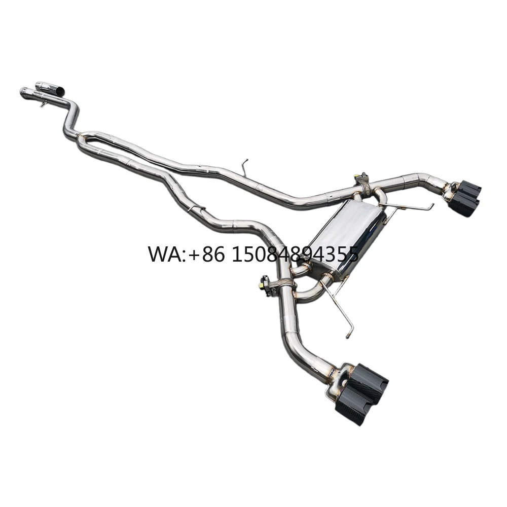 For X3 X4 M40i G01/G02 SS304 Valvetronic Catback Exhaust System Steel Manifold Muffler with Removable Tip Remote Control SS304
For X3 X4 M40i G01/G02 SS304 Valvetronic Catback Exhaust System Steel Manifold Muffler with Removable Tip Remote Control SS304