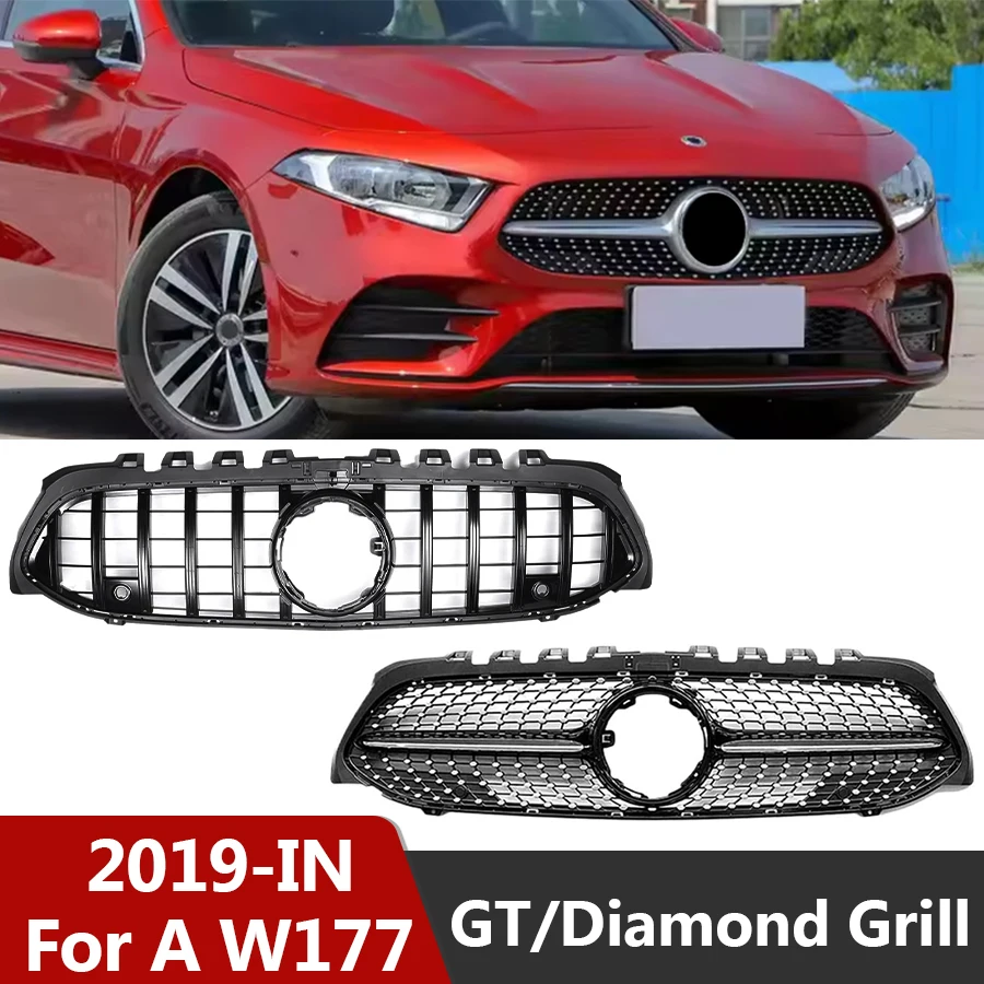 For Mercedes Benz A Class W177 2019-2023 Car Front Hood Grille Racing Bumper Grill GT Diamond Hood Mesh Grill Body Kit Tuning
For Mercedes Benz A Class W177 2019-2023 Car Front Hood Grille Racing Bumper Grill GT Diamond Hood Mesh Grill Body Kit Tuning