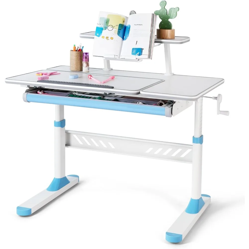 Multi functional children's desk, suitable for home or school use, 39 inches, height and tilt adjustable children's desk
Multi functional children's desk, suitable for home or school use, 39 inches, height and tilt adjustable children's desk