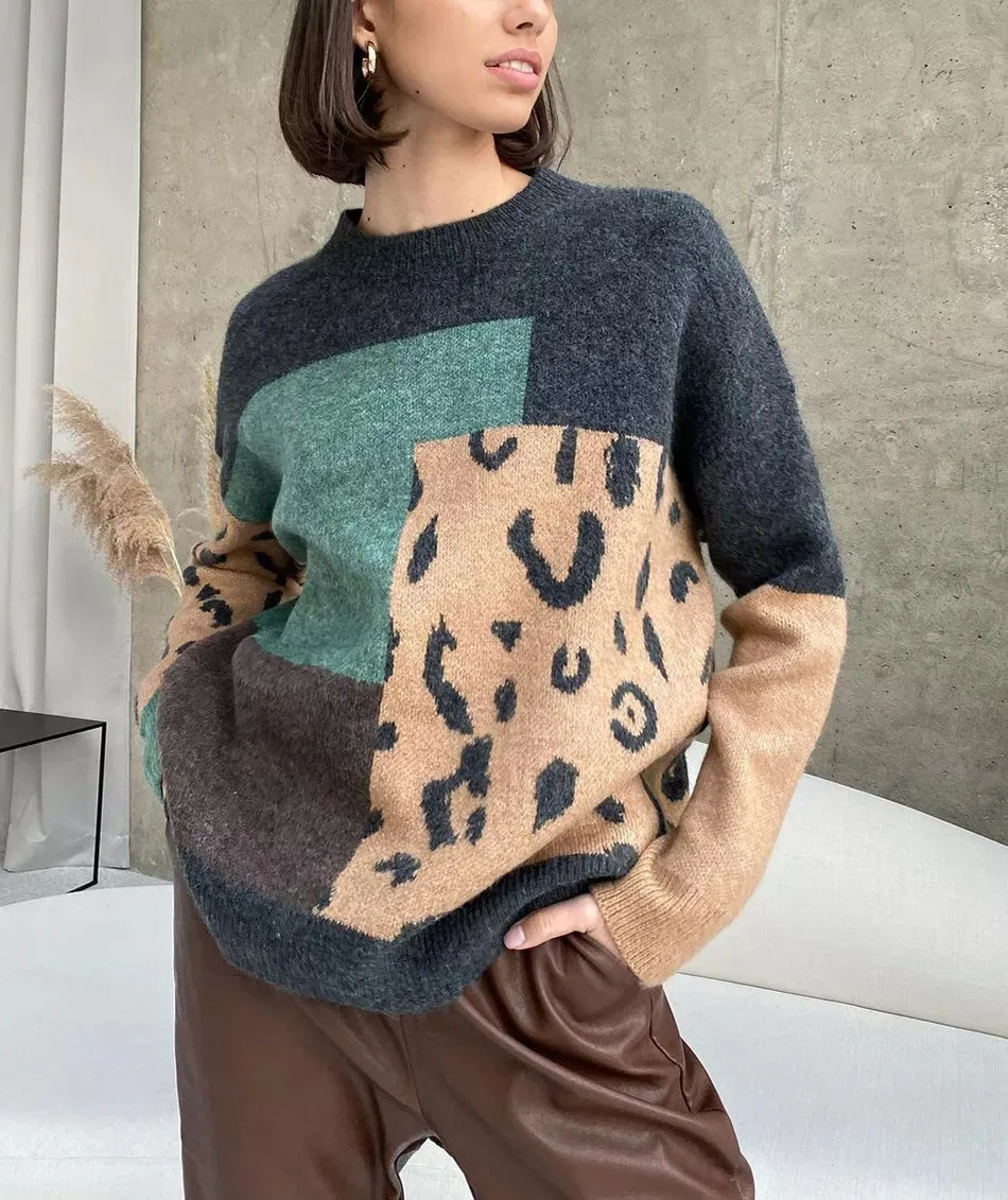 Sweater 2023 Autumn Winter Knit Pullover Women Print Thick Warm Sweaters Tops Casual Long Sleeve Knitted Pull Streetwear Jumpers
Sweater 2023 Autumn Winter Knit Pullover Women Print Thick Warm Sweaters Tops Casual Long Sleeve Knitted Pull Streetwear Jumpers