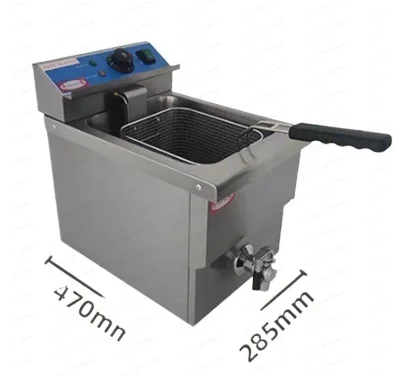 EF-12L Electric Fryer Single Double Cylinder Single Double Screen Fryer Commercial Desktop Stainless Steel Fryer Snack Equipment
EF-12L Electric Fryer Single Double Cylinder Single Double Screen Fryer Commercial Desktop Stainless Steel Fryer Snack Equipment